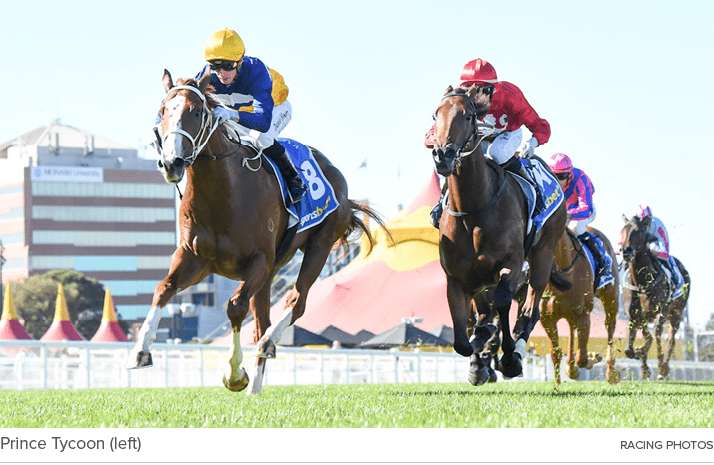Prince Tycoon (left) Racing Photo