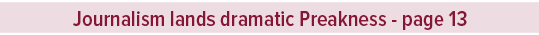 Journalism lands dramatic Preakness page 1