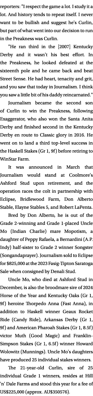 reporters: \“I respect the game a lot. I study it a lot. And history tends to repeat itself. I never want to be bulli...