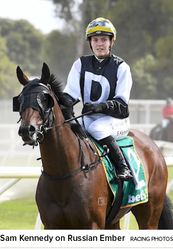 Sam Kennedy on Russian Ember racing photo