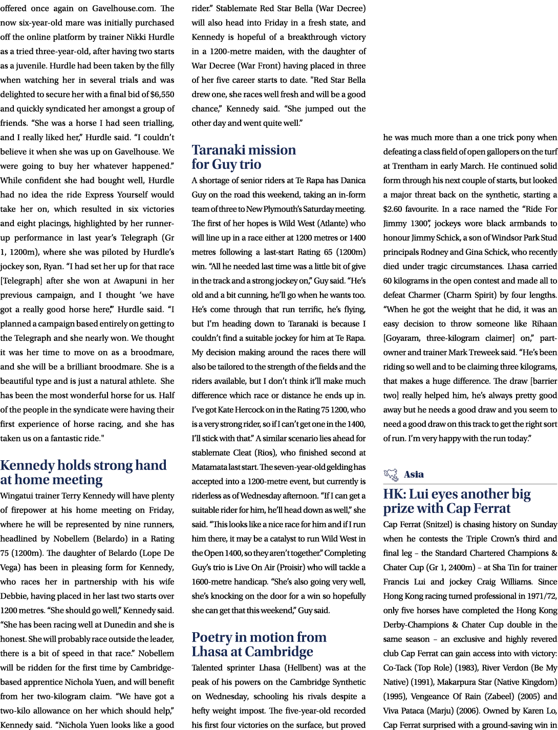 offered once again on Gavelhouse.com. The now six year old mare was initially purchased off the online platform by tr...