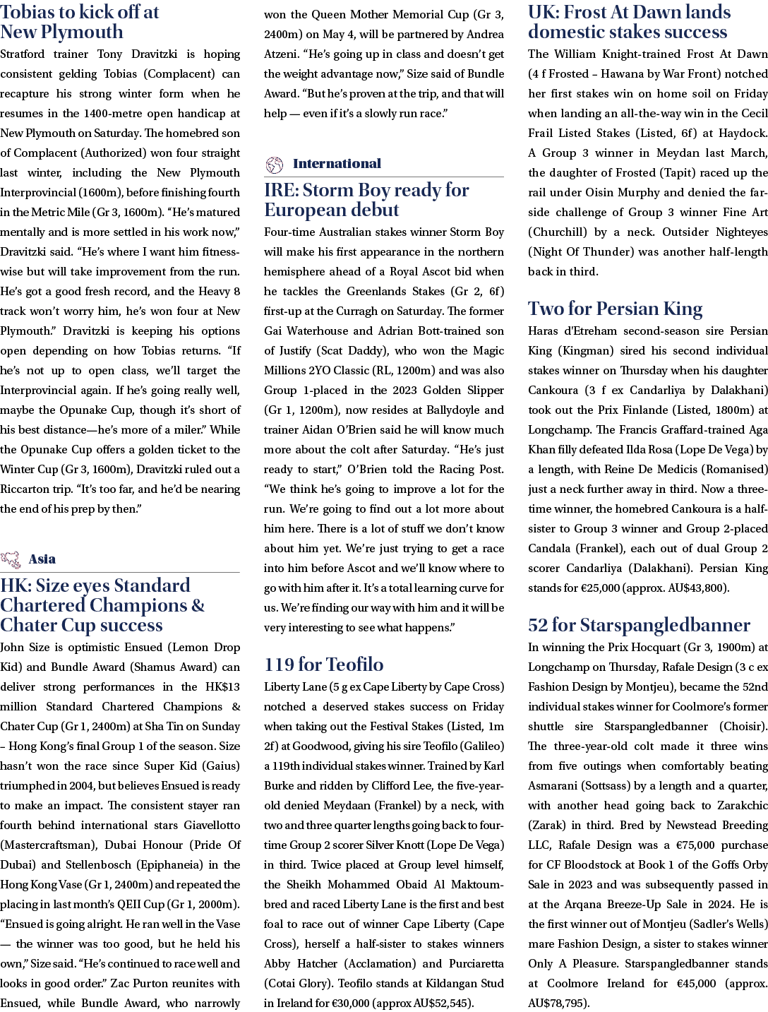 Tobias to kick off at New Plymouth Stratford trainer Tony Dravitzki is hoping consistent gelding Tobias (Complacent) ...