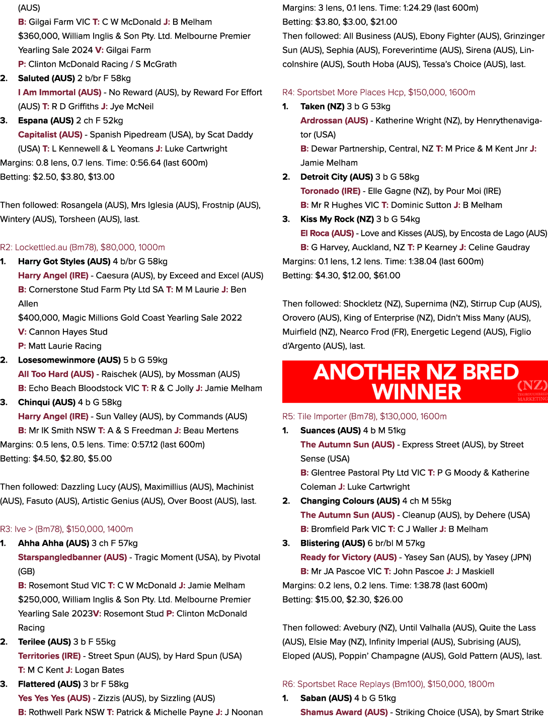 (AUS) B: Gilgai Farm VIC T: C W McDonald J: B Melham $360,000, William Inglis & Son Pty. Ltd. Melbourne Premier Yearl...