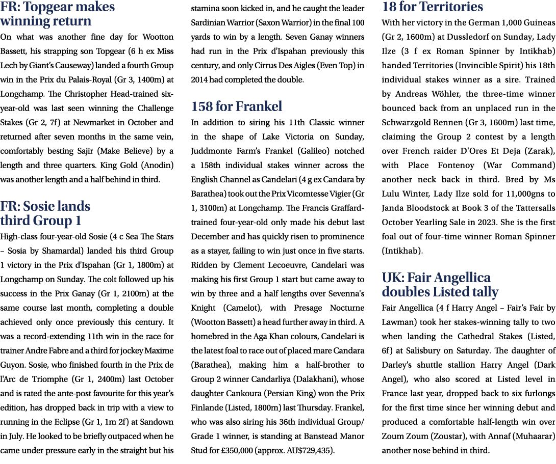 FR: Topgear makes winning return On what was another fine day for Wootton Bassett, his strapping son Topgear (6 h ex ...