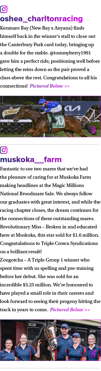 ￼ oshea_charltonracing Kenmare Bay (New Bay x Anyana) finds himself back in the winner’s stall to close out the Cante...