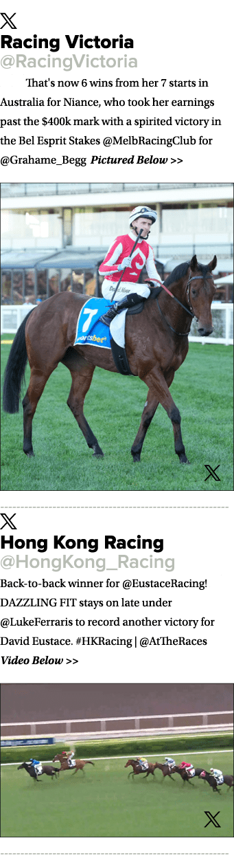 ￼ Racing Victoria @RacingVictoria 💥🔥 That's now 6 wins from her 7 starts in Australia for Niance, who took her earn...