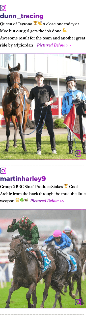 ￼ dunn_tracing Queen of Tayrona 🏆👏 A close one today at Moe but our girl gets the job done 💪 Awesome result for th...