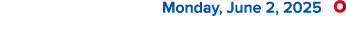  Monday, June 2, 2025 ￼