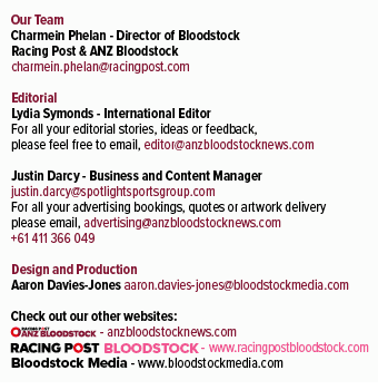 BLOODSTOCK,Our Team Charmein Phelan Director of Bloodstock Racing Post & ANZ Bloodstock charmein.phelan@racingpost.co...