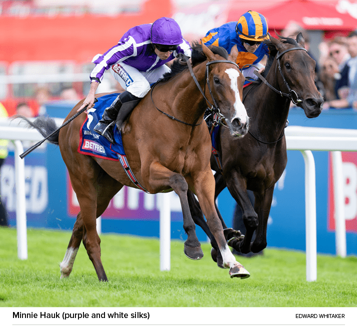 Minnie Hauk (purple and white silks) Edward Whitake