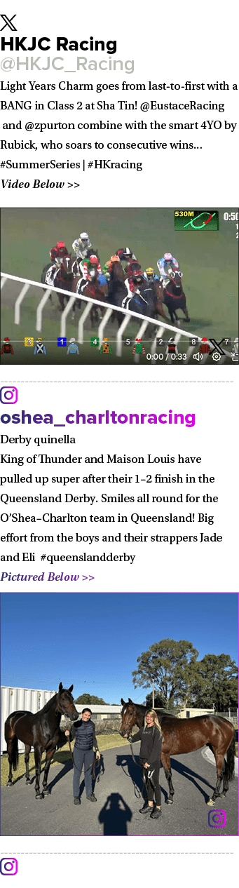 ￼ HKJC Racing @HKJC_Racing Light Years Charm goes from last to first with a BANG in Class 2 at Sha Tin! @EustaceRacin...