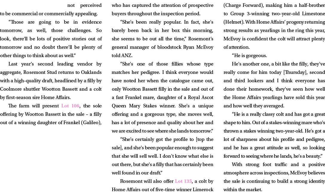 not perceived to be commercial or commercially appealing. “Those are going to be in evidence tomorrow, as well, those...