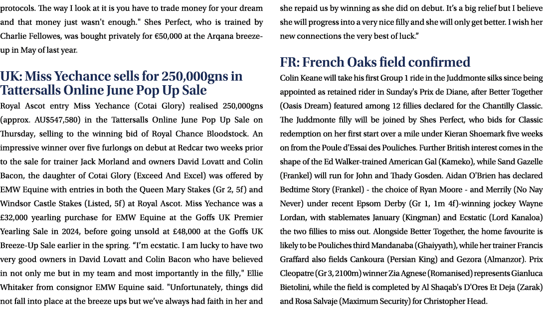 protocols. The way I look at it is you have to trade money for your dream and that money just wasn't enough.\“ Shes P...