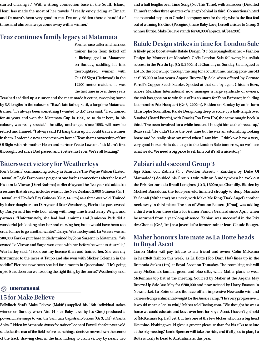 started chasing it.” With a strong connection base in the South Island, Hemi has made the most of her travels. “I rea...