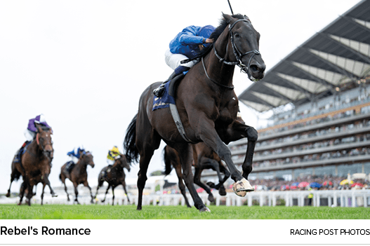 Rebel's Romance racing post photo