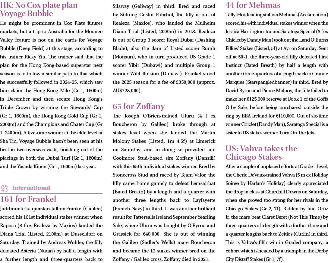 HK: No Cox plate plan Voyage Bubble He might be prominent in Cox Plate futures markets, but a trip to Australia for t...