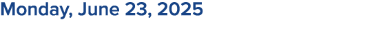Monday, June 23, 2025