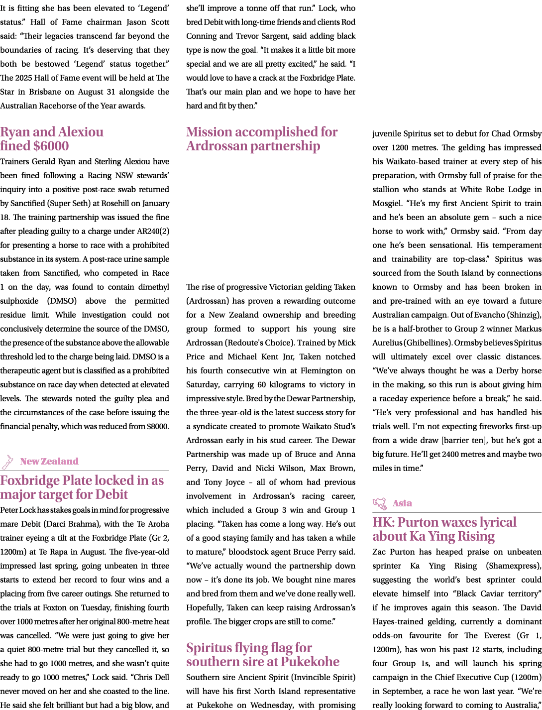It is fitting she has been elevated to ‘Legend’ status.” Hall of Fame chairman Jason Scott said: “Their legacies tran...