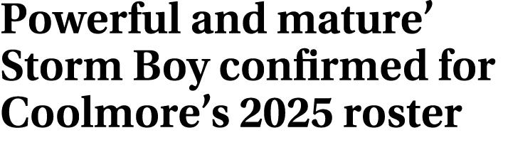 Powerful and mature’ Storm Boy confirmed for Coolmore’s 2025 roster