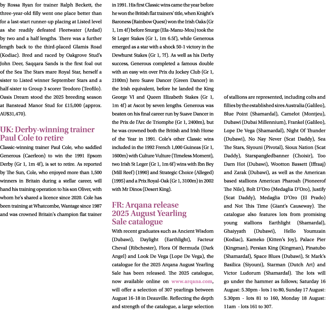 by Rossa Ryan for trainer Ralph Beckett, the three year old filly went one place better than for a last start runner ...