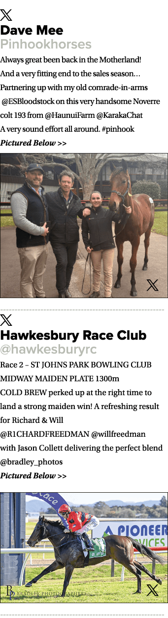 ￼ Dave Mee Pinhookhorses Always great been back in the Motherland! And a very fitting end to the sales season… Partne...