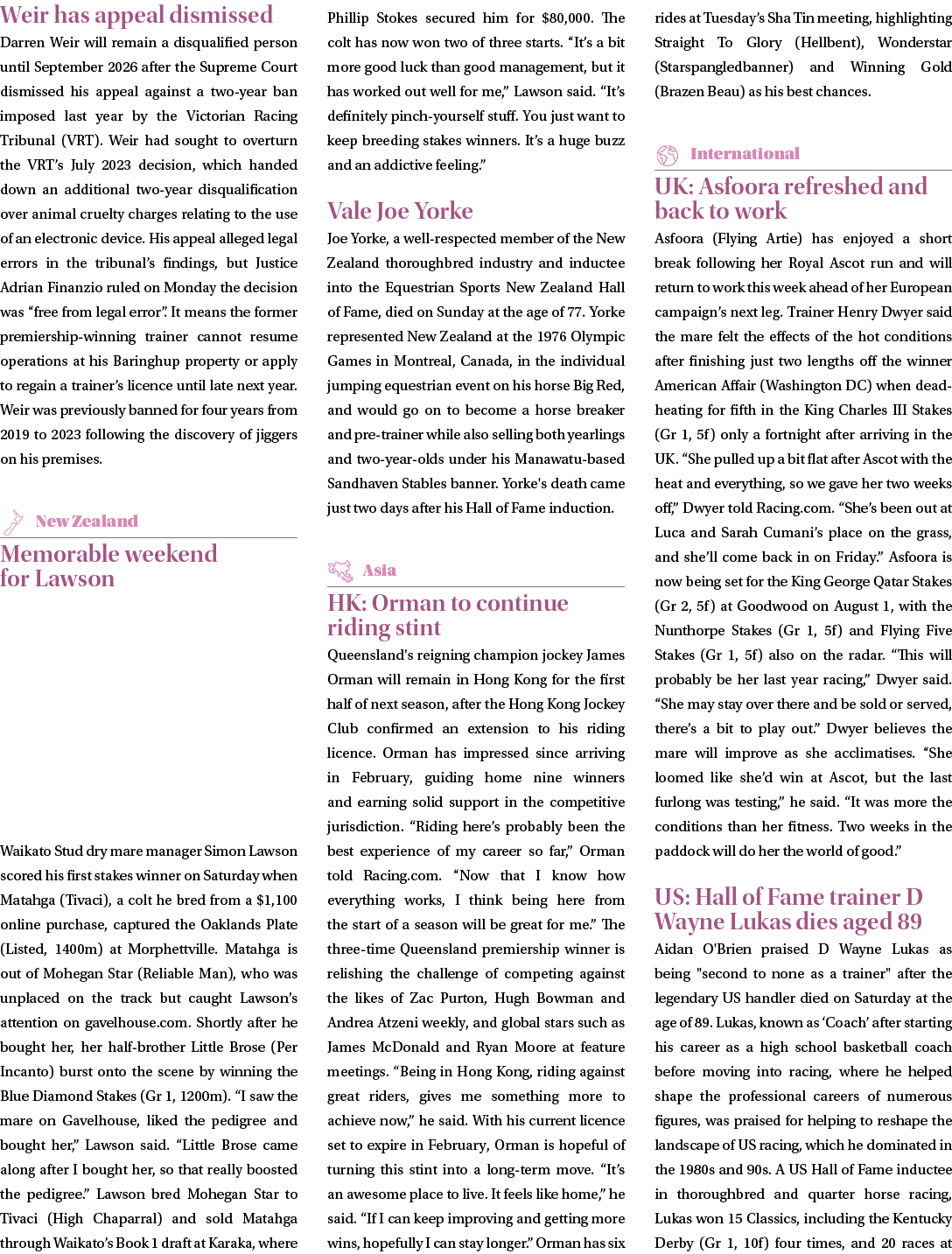 Weir has appeal dismissed Darren Weir will remain a disqualified person until September 2026 after the Supreme Court ...