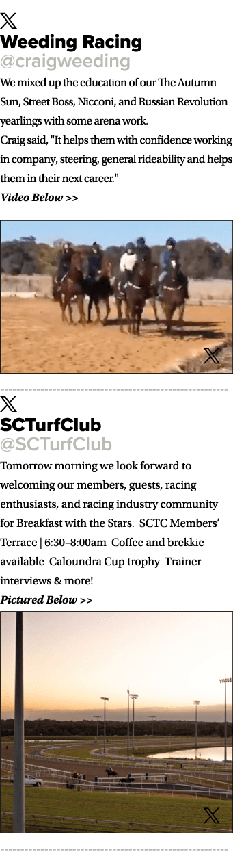 ￼ Weeding Racing @craigweeding We mixed up the education of our The Autumn Sun, Street Boss, Nicconi, and Russian Rev...