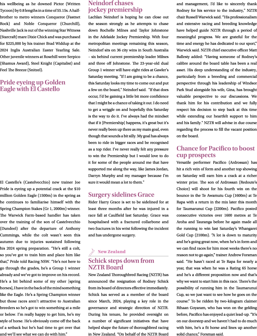 his wellbeing as he downed Pictor (Written Tycoon) by 0.8 lengths in a time of 55.15s. A half brother to metro winner...