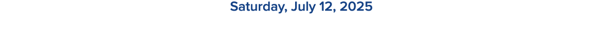 Saturday, July 12, 2025