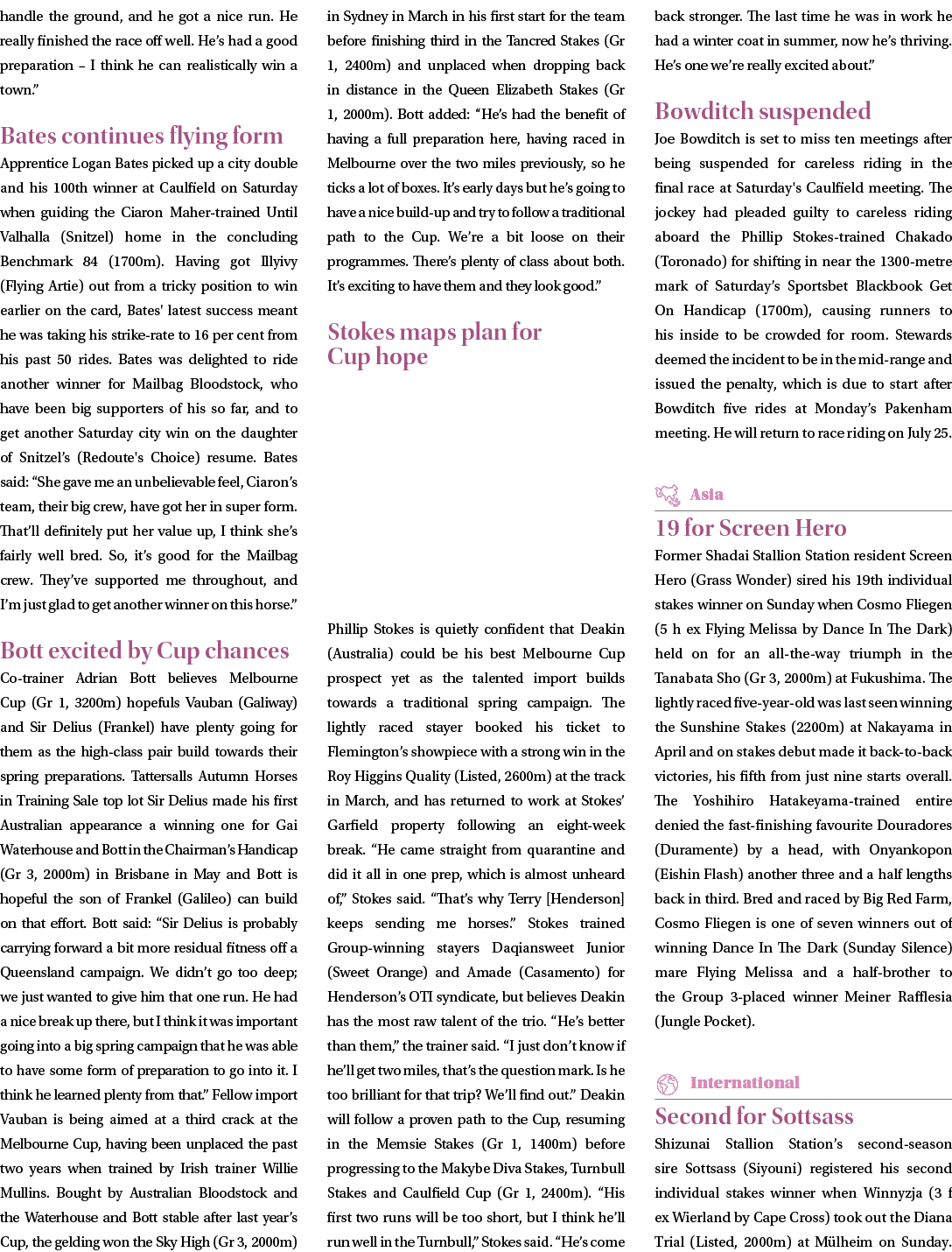 handle the ground, and he got a nice run. He really finished the race off well. He’s had a good preparation – I think...