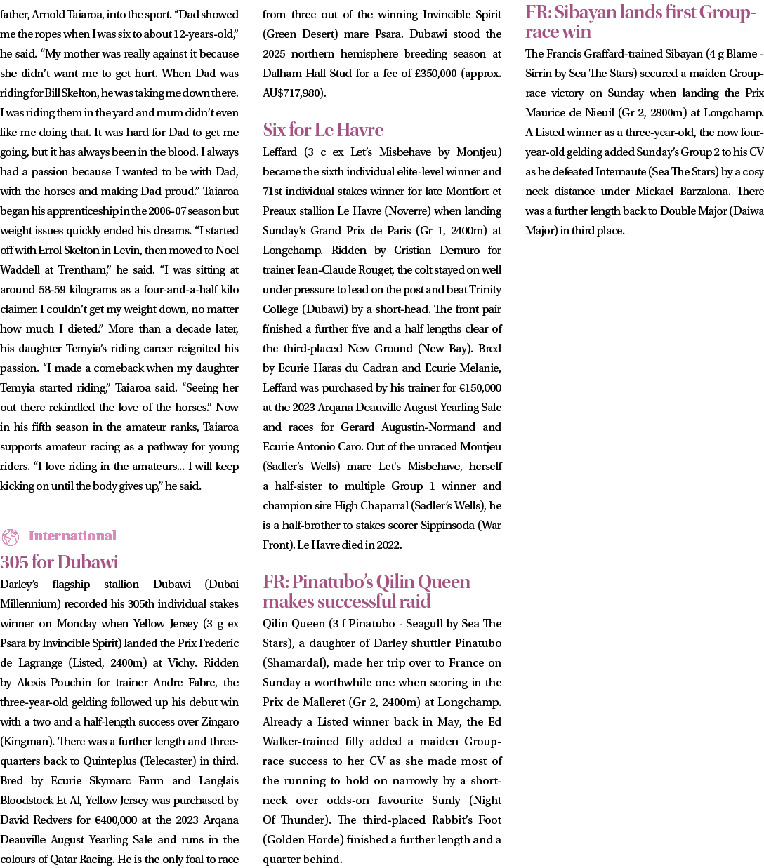 father, Arnold Taiaroa, into the sport. “Dad showed me the ropes when I was six to about 12 years old,” he said. “My ...