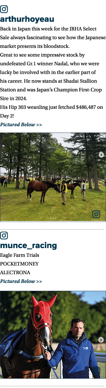 ￼ arthurhoyeau Back in Japan this week for the JRHA Select Sale always fascinating to see how the Japanese market pre...