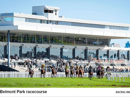 Belmont Park racecourse racing w