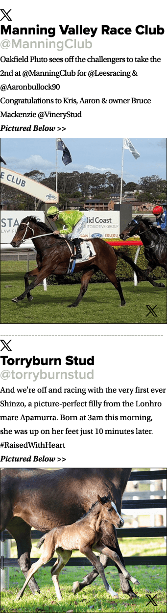 ￼ Manning Valley Race Club @ManningClub Oakfield Pluto sees off the challengers to take the 2nd at @ManningClub for @...