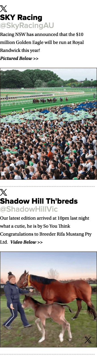 ￼ SKY Racing @SkyRacingAU Racing NSW has announced that the $10 million Golden Eagle will be run at Royal Randwick th...