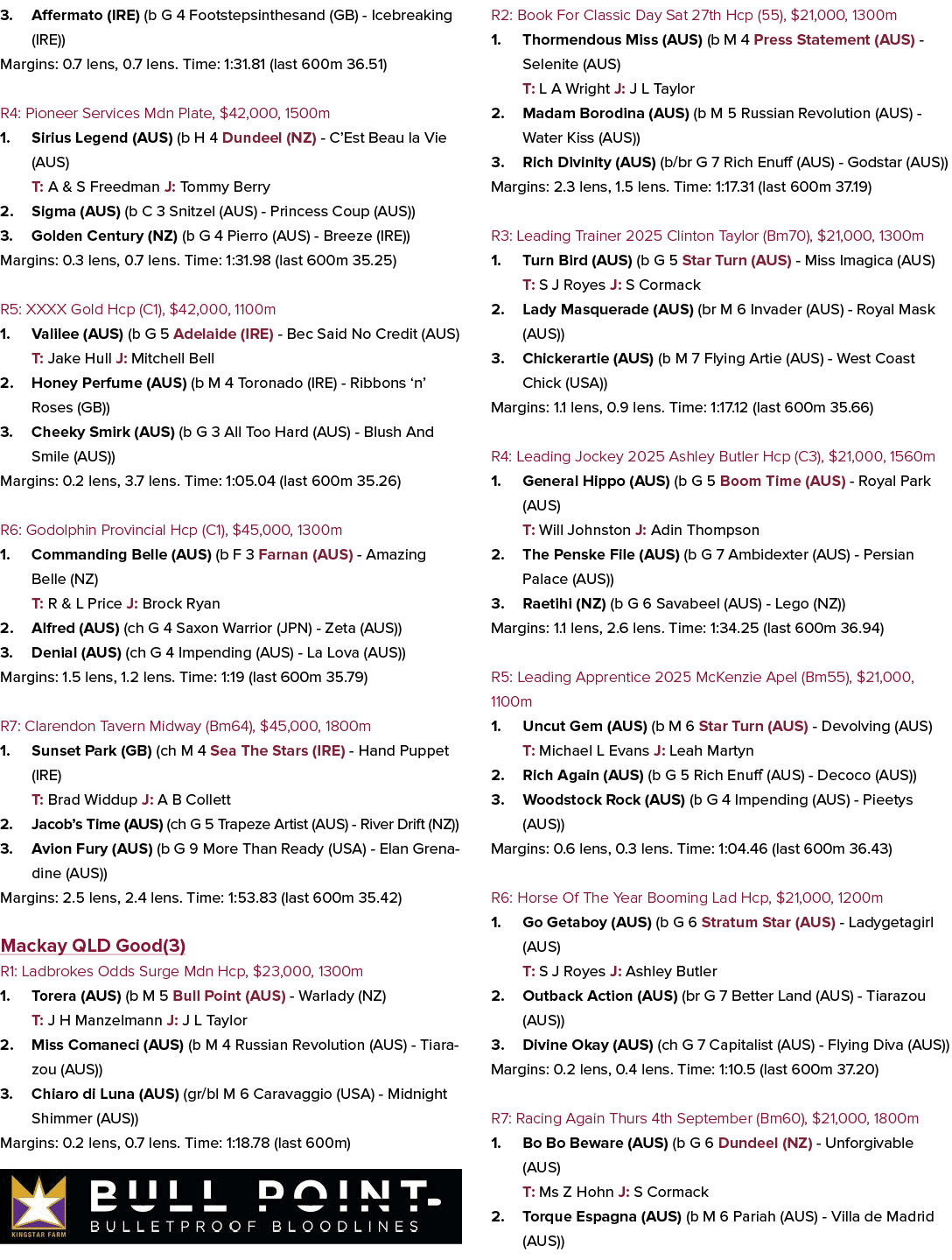 3. Affermato (IRE) (b G 4 Footstepsinthesand (GB) Icebreaking (IRE)) Margins: 0.7 lens, 0.7 lens. Time: 1:31.81 (last...