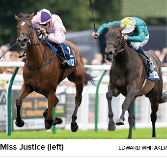 Miss Justice (left) Edward Whitake