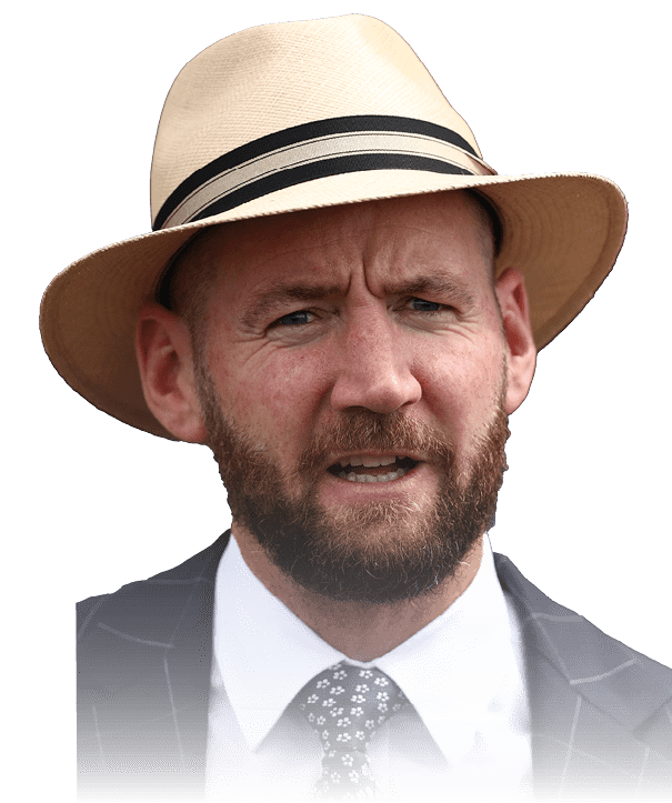SYDNEY, AUSTRALIA - APRIL 01: Ciaron Maher looks on during Sydney Racing at Rosehill Gardens on April 01, 2025 in Sydney, Australia. (Photo by Jason McCawley/Getty Images)