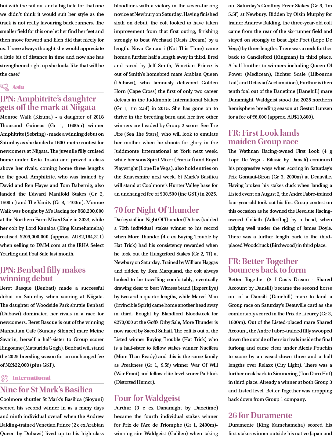 but with the rail out and a big field for that one we didn’t think it would suit her style as the track is not really...