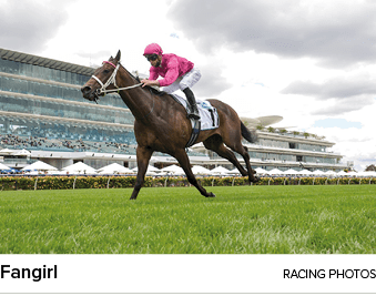 Fangirl racing photo