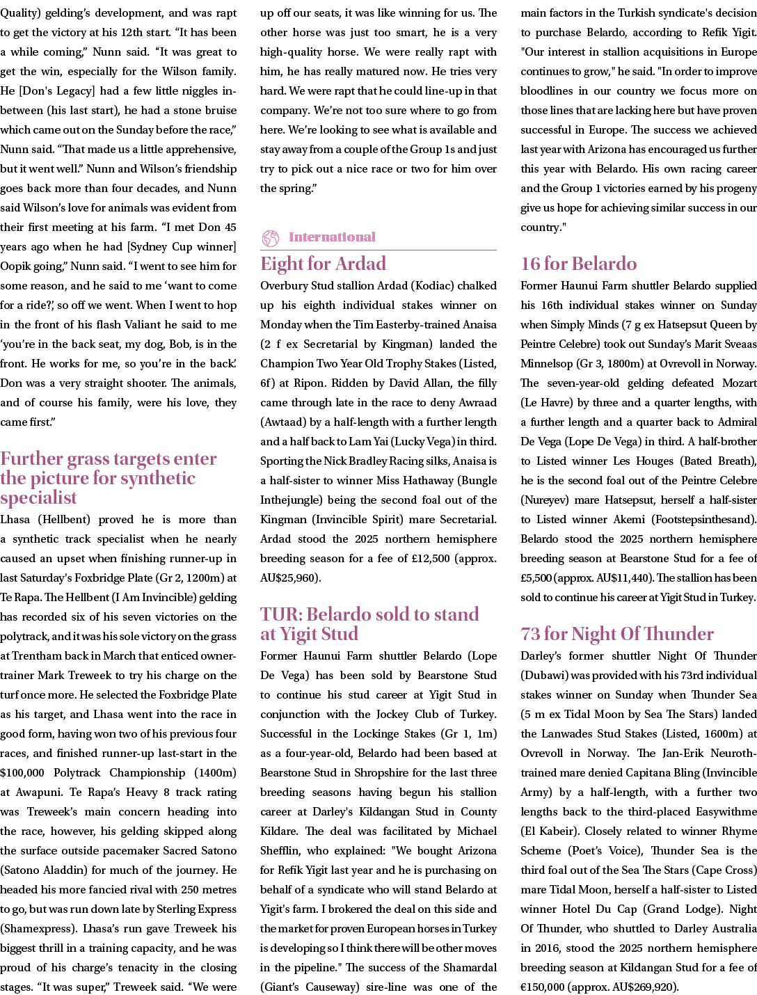 Quality) gelding’s development, and was rapt to get the victory at his 12th start. “It has been a while coming,” Nunn...