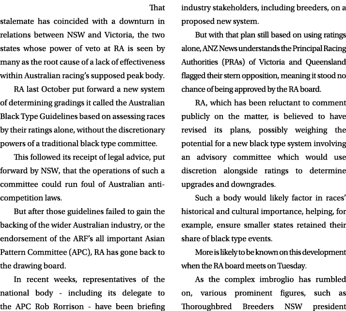  That stalemate has coincided with a downturn in relations between NSW and Victoria, the two states whose power of ve...
