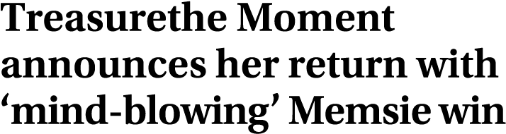 Treasurethe Moment announces her return with ‘mind blowing’ Memsie win