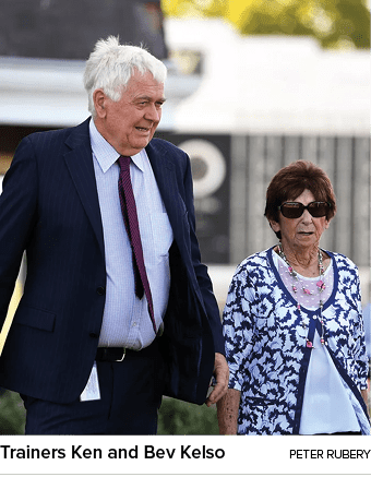 Trainers Ken and Bev Kelso Peter Ruber