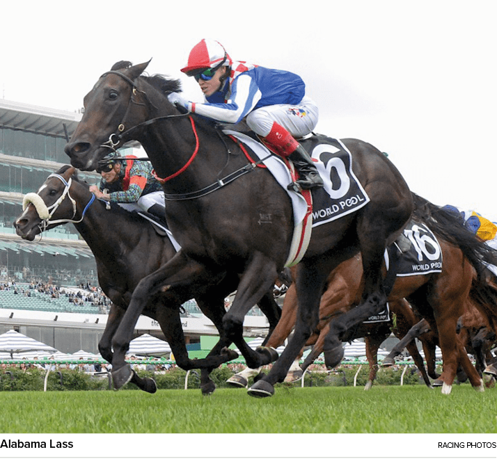 Alabama Lass racing photo