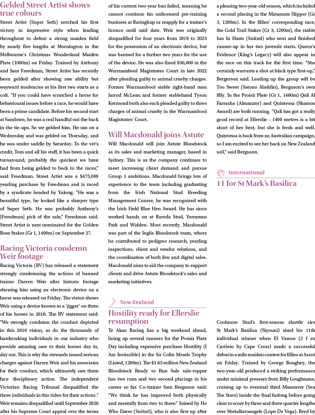 Gelded Street Artist shows true colours Street Artist (Super Seth) notched his first victory in impressive style when...