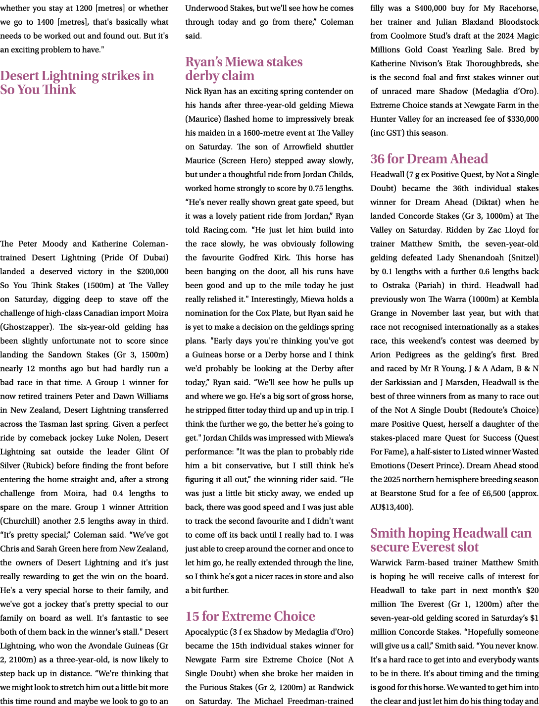 whether you stay at 1200 [metres] or whether we go to 1400 [metres], that's basically what needs to be worked out and...