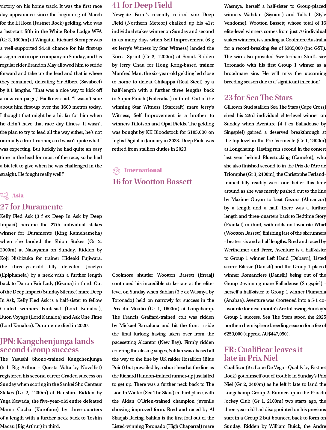 victory on his home track. It was the first race day appearance since the beginning of March for the El Roca (Fastnet...