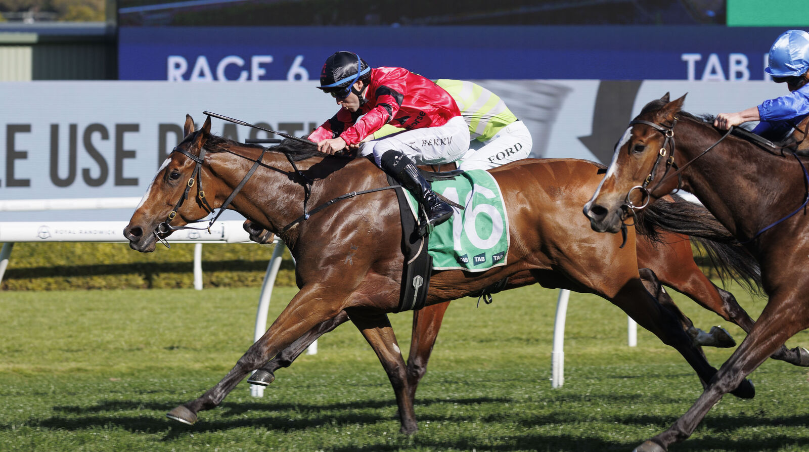 Apocalyptic winning the Furious Stakes at Randwick